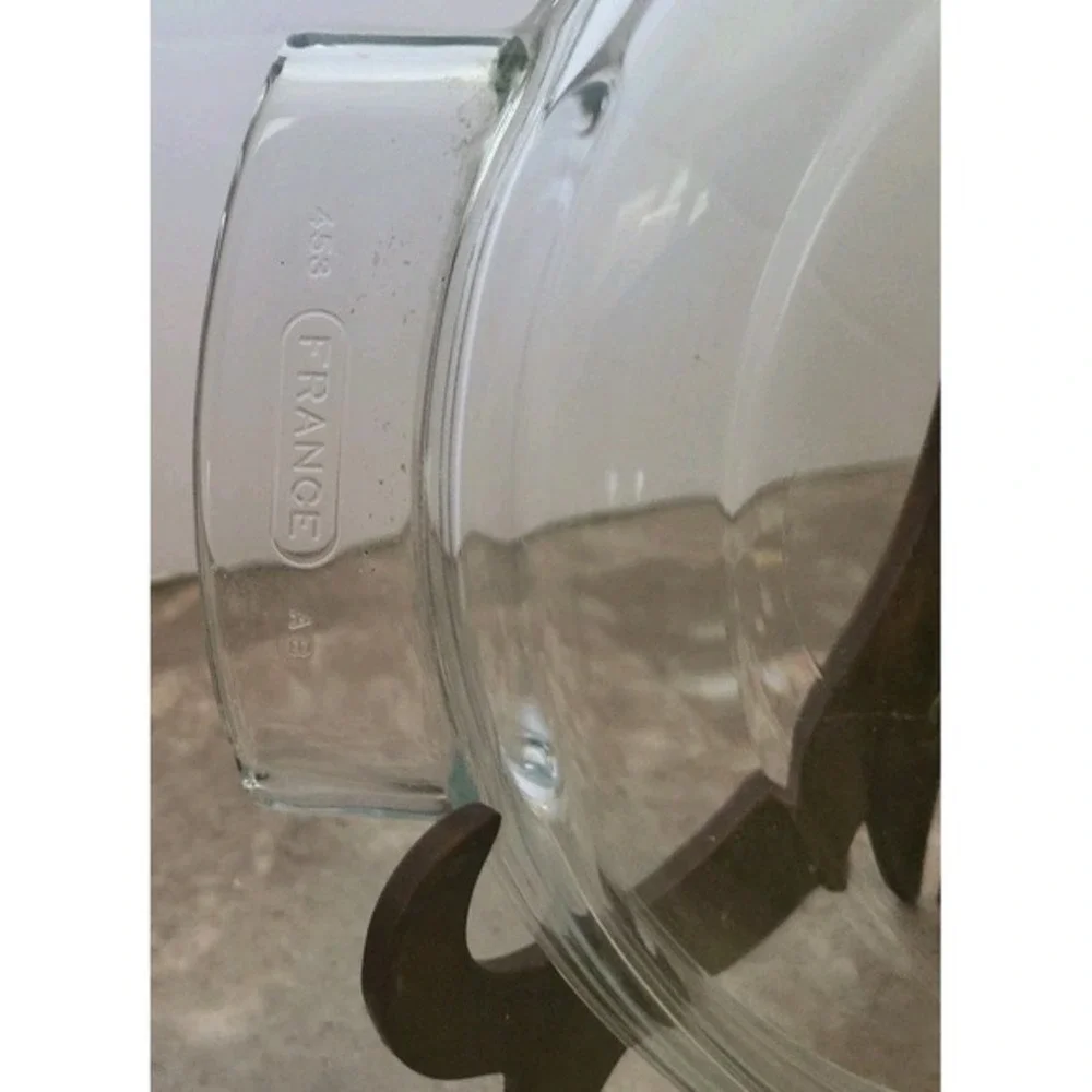 Vintage Pyrex‎ de Corning France 453 Clear Glass Lid for Casserole Dish